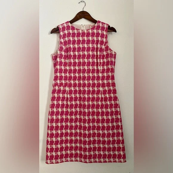 brooks brothers pink dress Brooks Brothers 100% Silk Vintage Pink Sheath Dress Size 16 NWT